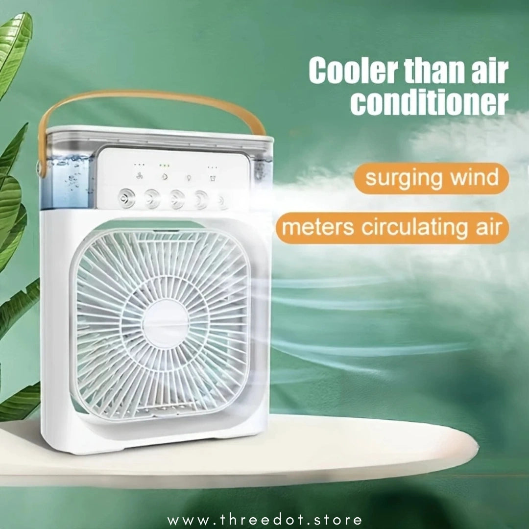 PORTABLE USB COOLING FAN WITH MIST HUMIDIFIER