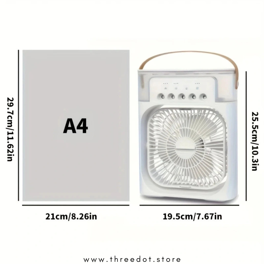 PORTABLE USB COOLING FAN WITH MIST HUMIDIFIER