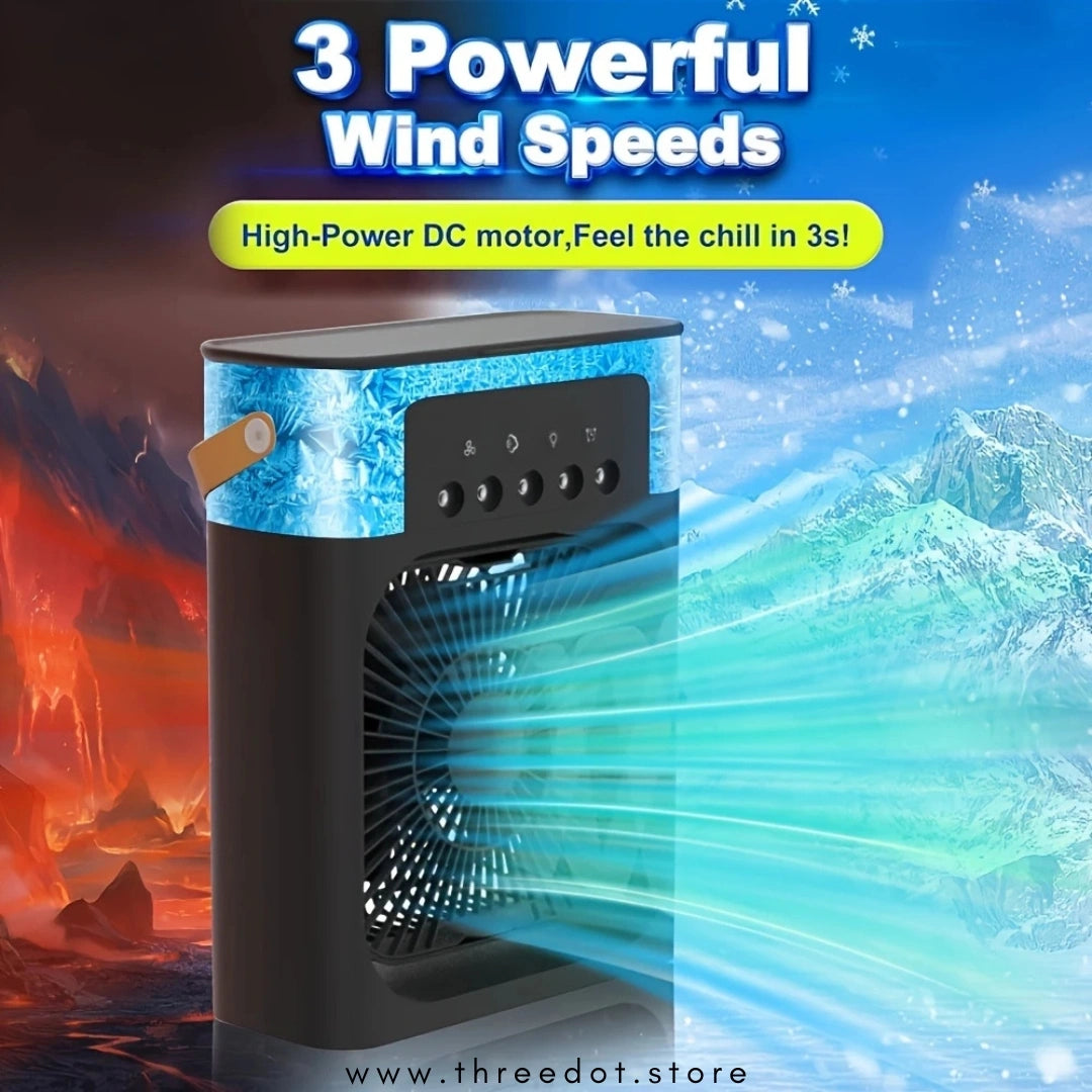 PORTABLE USB COOLING FAN WITH MIST HUMIDIFIER