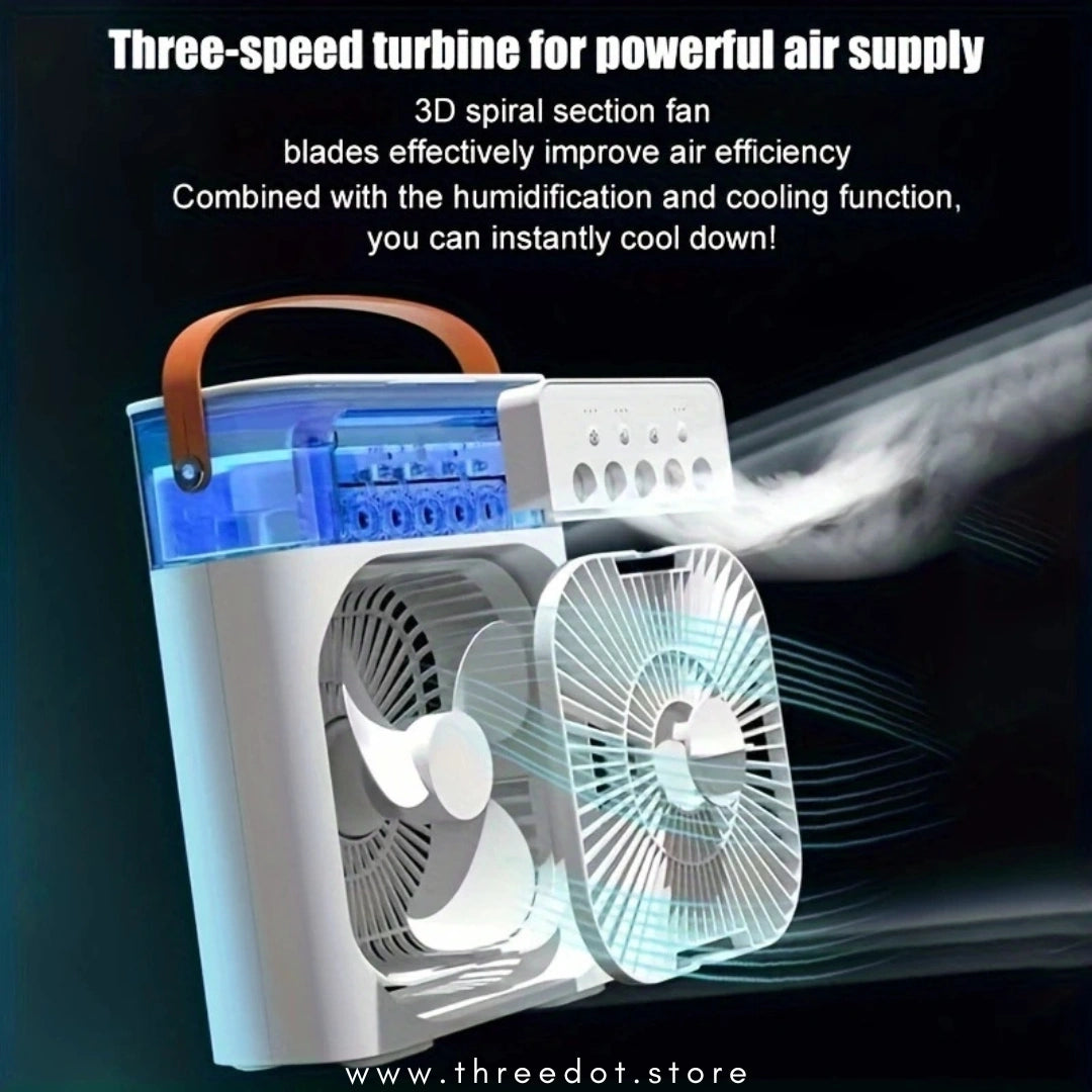 PORTABLE USB COOLING FAN WITH MIST HUMIDIFIER