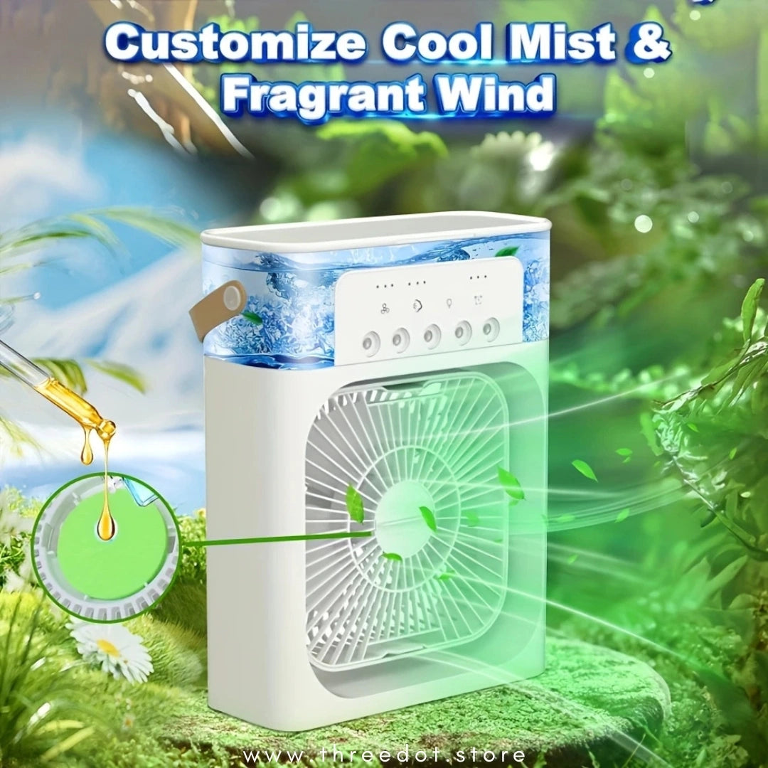PORTABLE USB COOLING FAN WITH MIST HUMIDIFIER