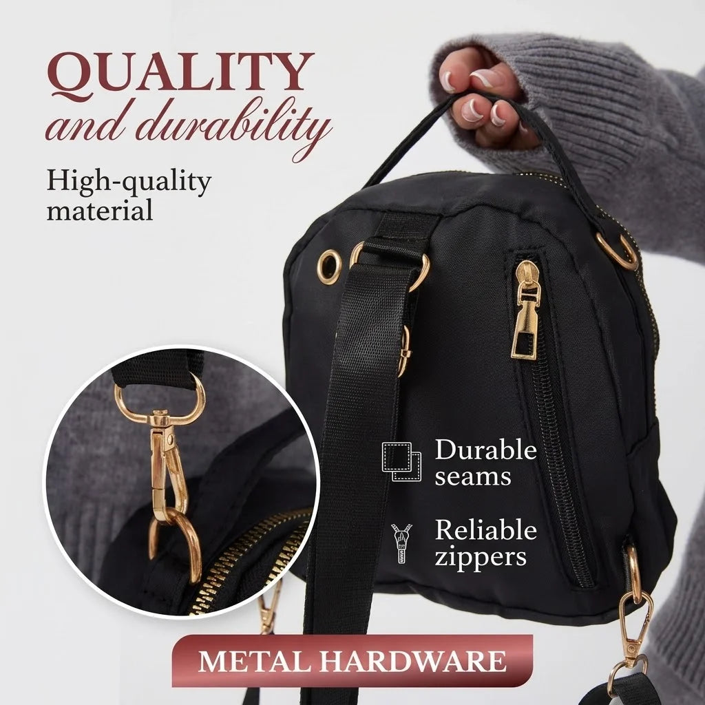 LADIES CROSSBODY AND BACK PACK 3 in 1