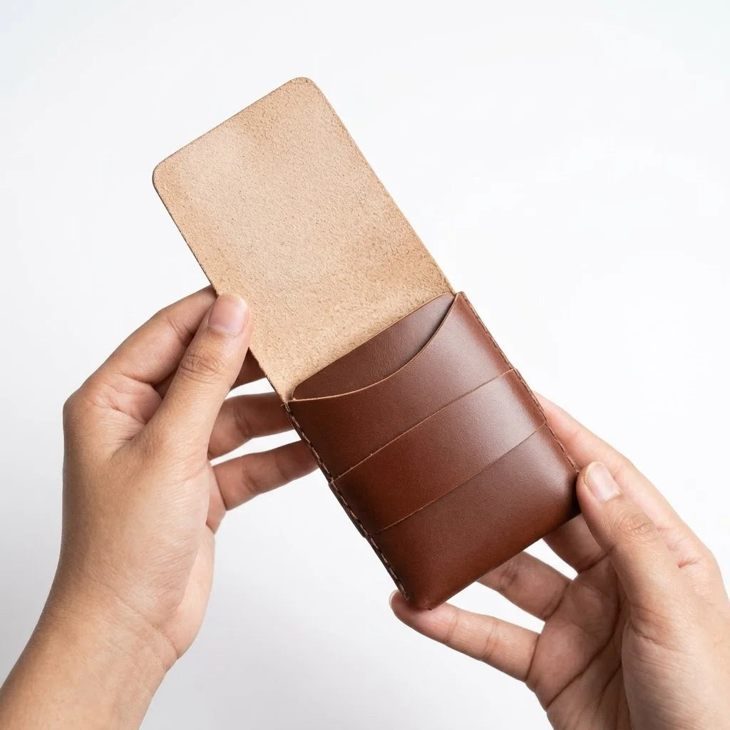 PREMIUM HANDCRAFTED WAX PULL-UP WALLET TD-101