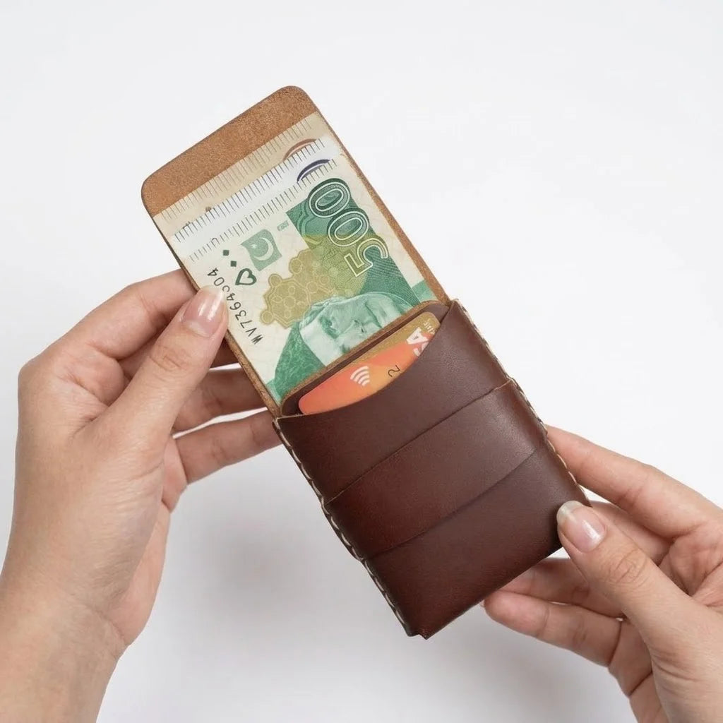 PREMIUM HANDCRAFTED WAX PULL-UP WALLET TD-101