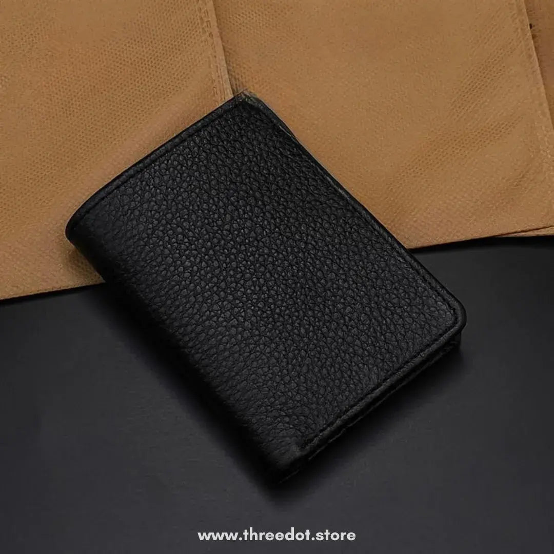 MEN WALLET TD-050 BLACK ZIPPER