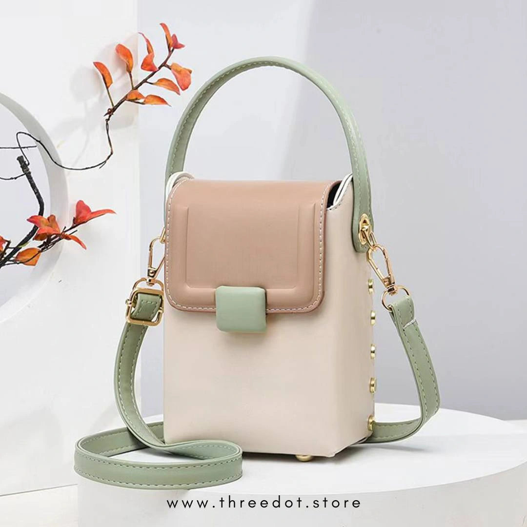 WOMENs PHONE MAGNETIC BUTTON SHOULDER BAG