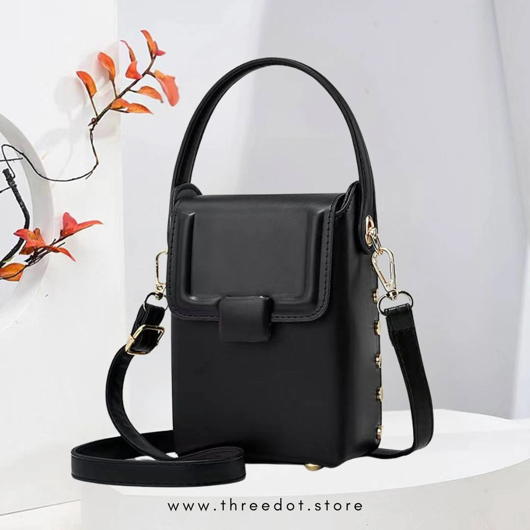 WOMENs PHONE MAGNETIC BUTTON SHOULDER BAG
