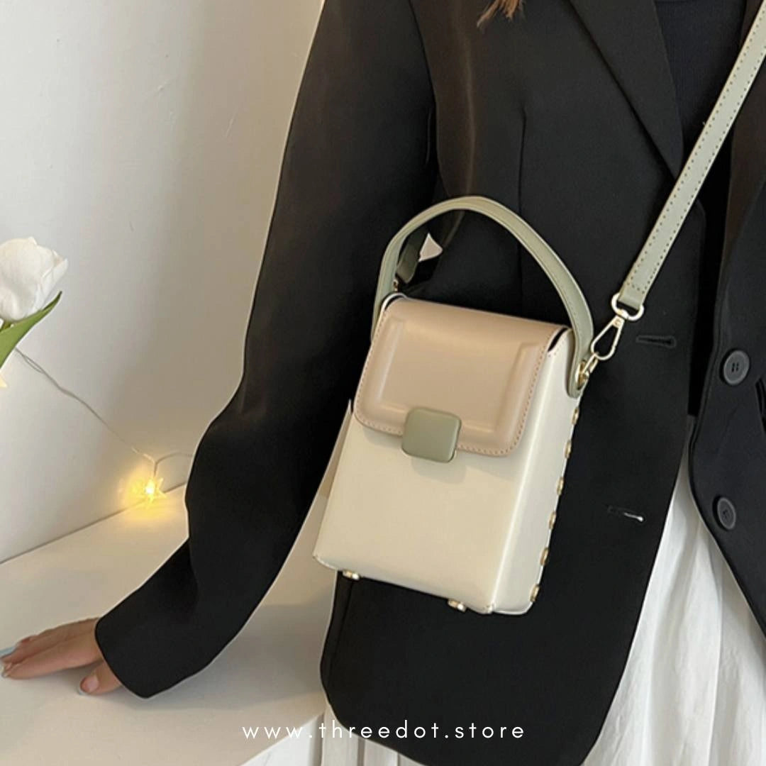 WOMENs PHONE MAGNETIC BUTTON SHOULDER BAG