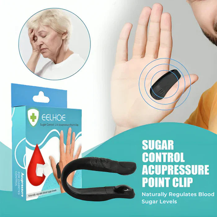 Sugar Control L14 Acupressure Point Clip, Headache, Migraine & Tension Relief