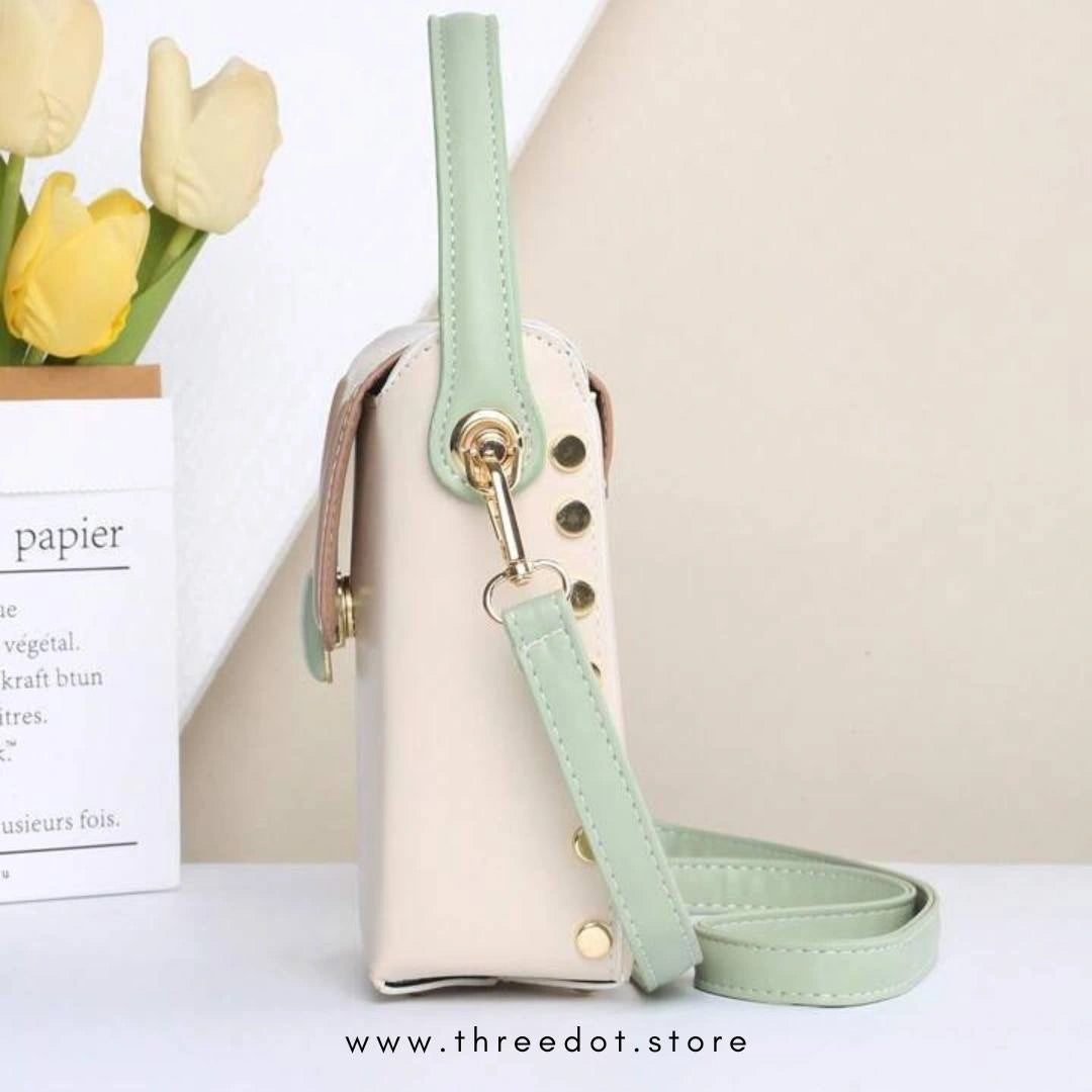WOMENs PHONE MAGNETIC BUTTON SHOULDER BAG