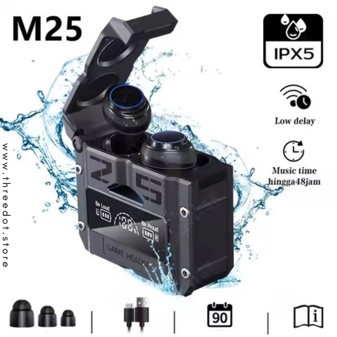 Original New M25 Bluetooth 5.3 TWS Wireless Earphones LED Display