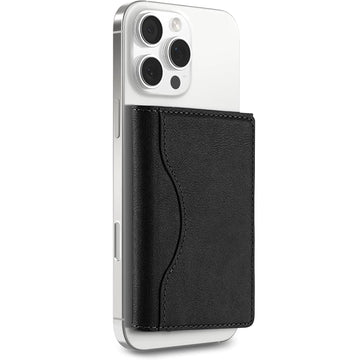 SLIM TRI-FOLD MAGSAFE LEATHER WALLET WITH STAND