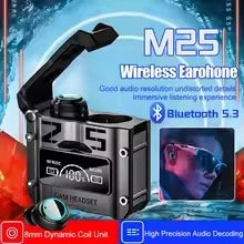 Original New M25 Bluetooth 5.3 TWS Wireless Earphones LED Display