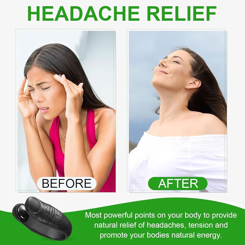 Sugar Control L14 Acupressure Point Clip, Headache, Migraine & Tension Relief
