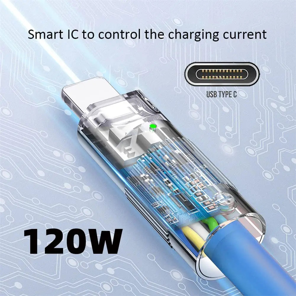 120W 6A SUPER FAST CHARGE USB CABLE