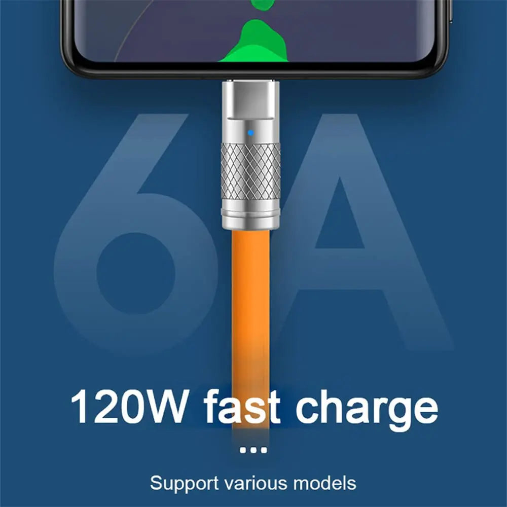 120W 6A SUPER FAST CHARGE USB CABLE
