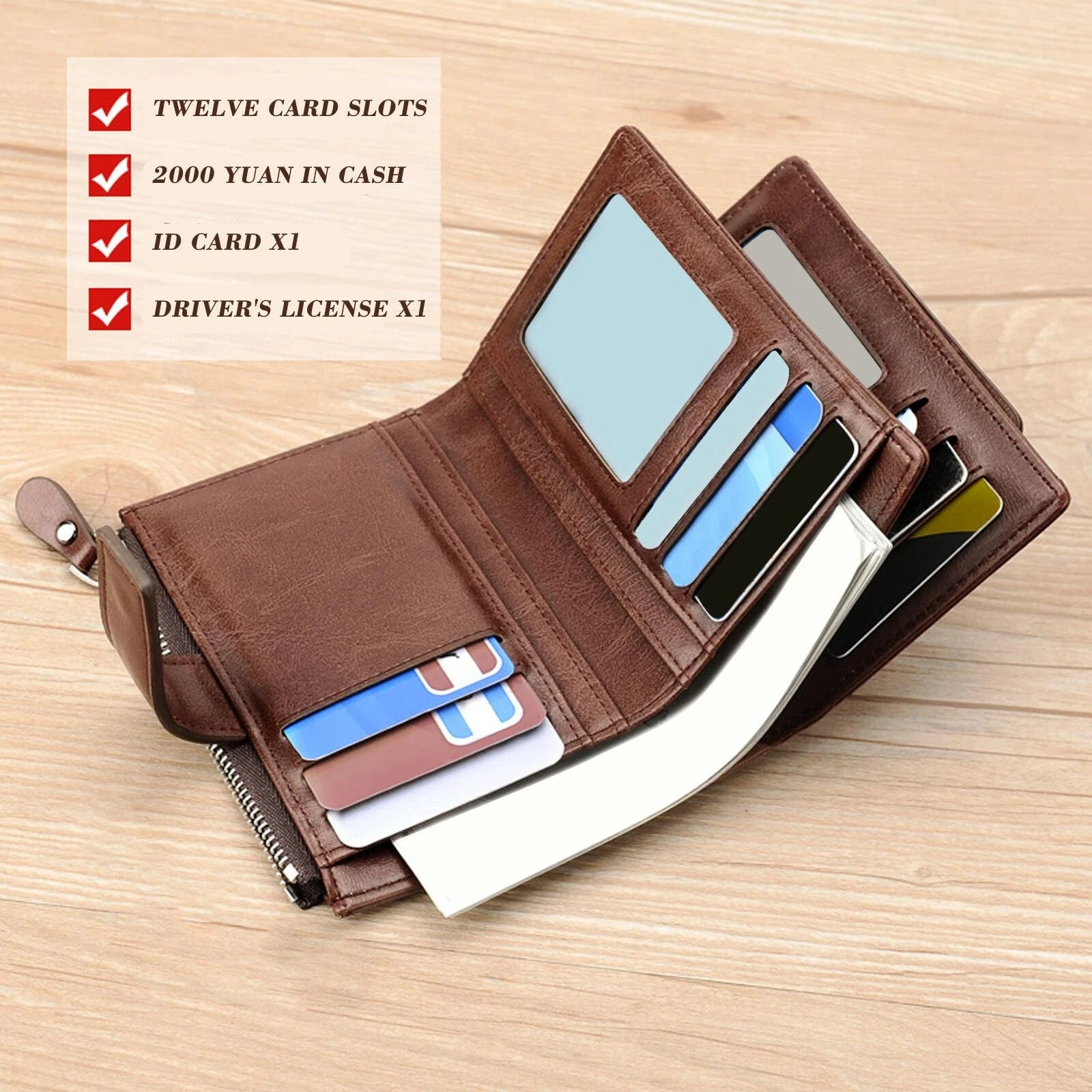 SW DRAGON MEN’S LEATHER WALLET