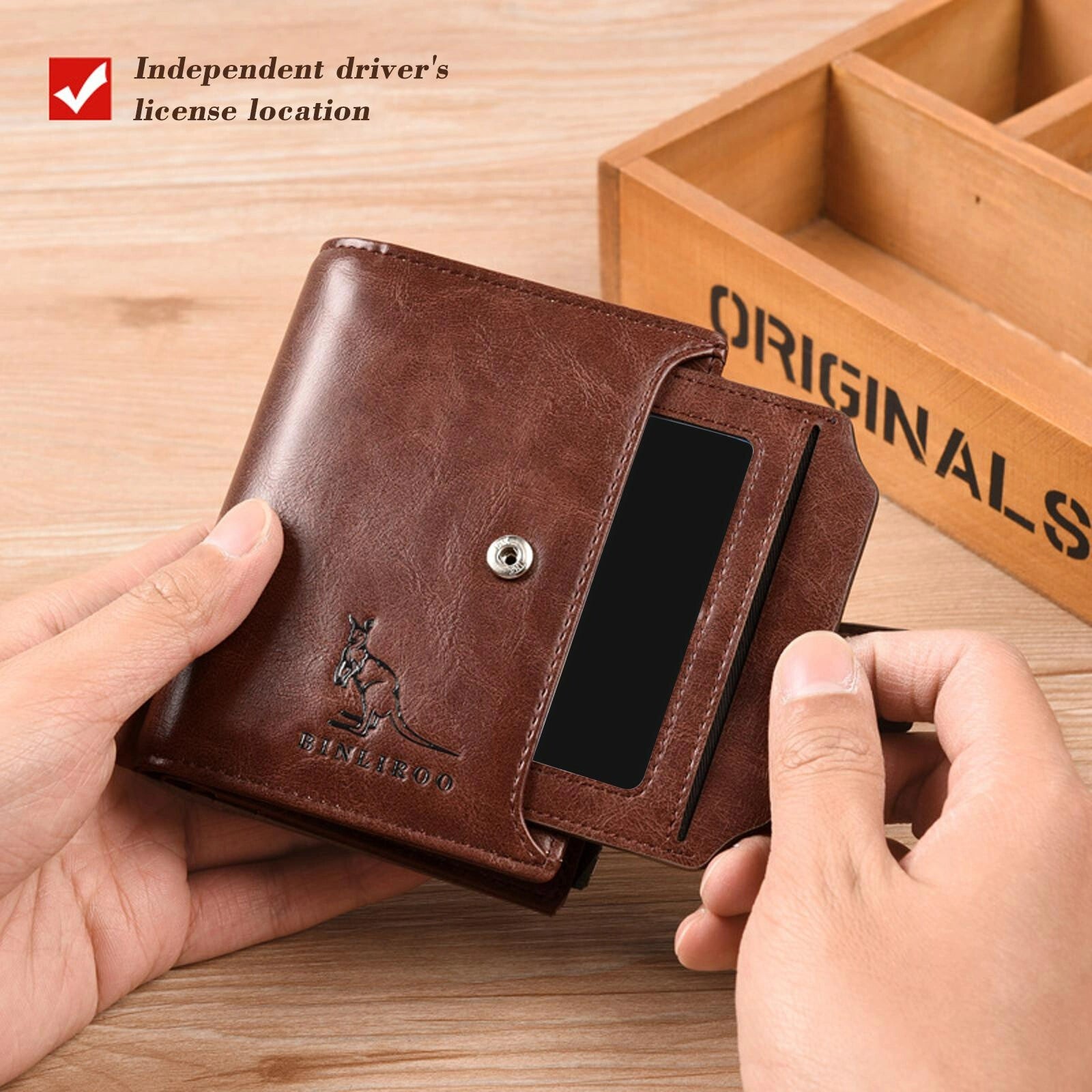 SW DRAGON MEN’S LEATHER WALLET