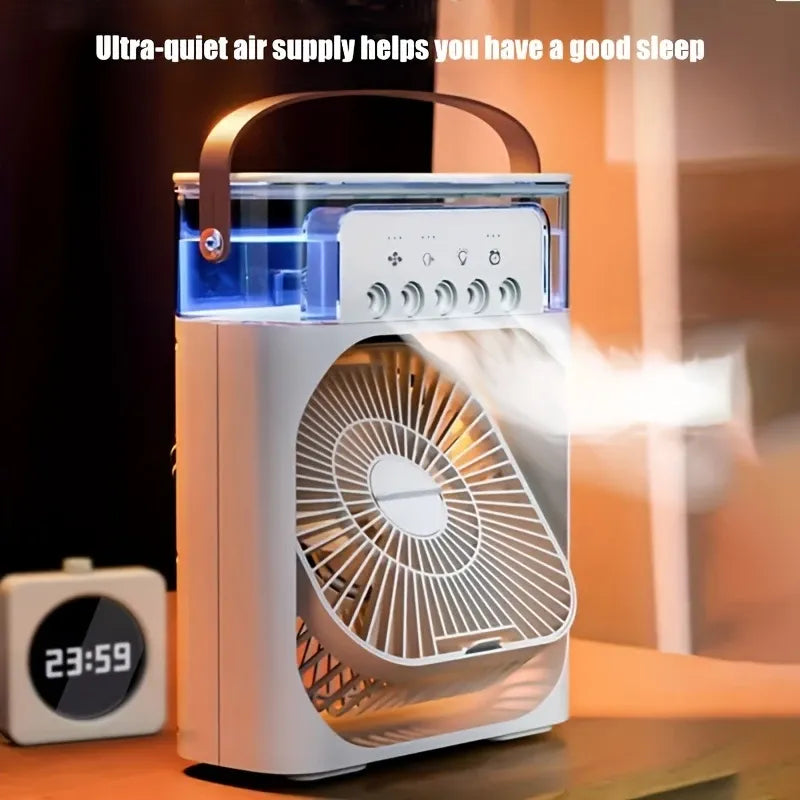 PORTABLE USB COOLING FAN WITH MIST HUMIDIFIER